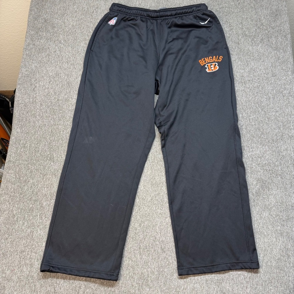 Nike NFL Cincinnati Bengals Therma-FIT Sweatpants Mens XXL Black 746253-010